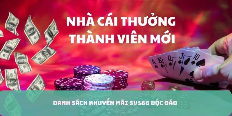 Danh sách khuyến mãi phổ biến SV388